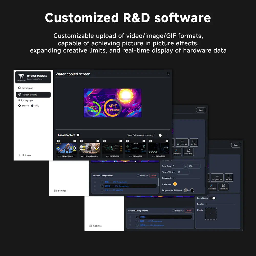 JUNGLE LEOPARD LIQUID COOLER 5.5INCH LCD PF360