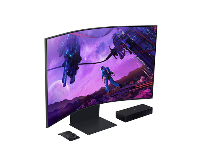 Samsung LS55BG970NMXUE – شاشة Smart Gaming UHD 4K منحنية 55 بوصة 165Hz