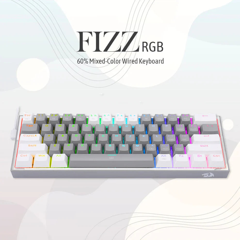 MECH KEY K617 RGB GRY-WHITE ENGLISH
