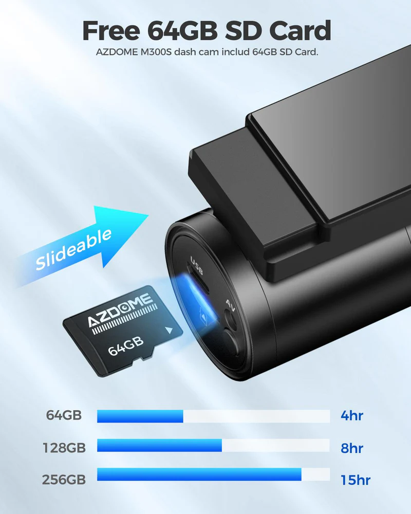 داش كام AZDOME M300s 4K Ultra