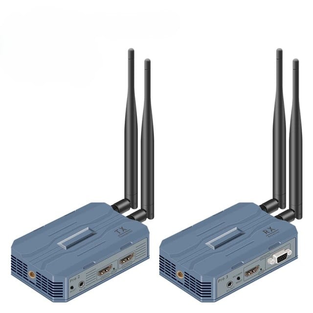 250m 4K Wireless HDMI Extender Video Transmitter Receiver Network Cable Extender