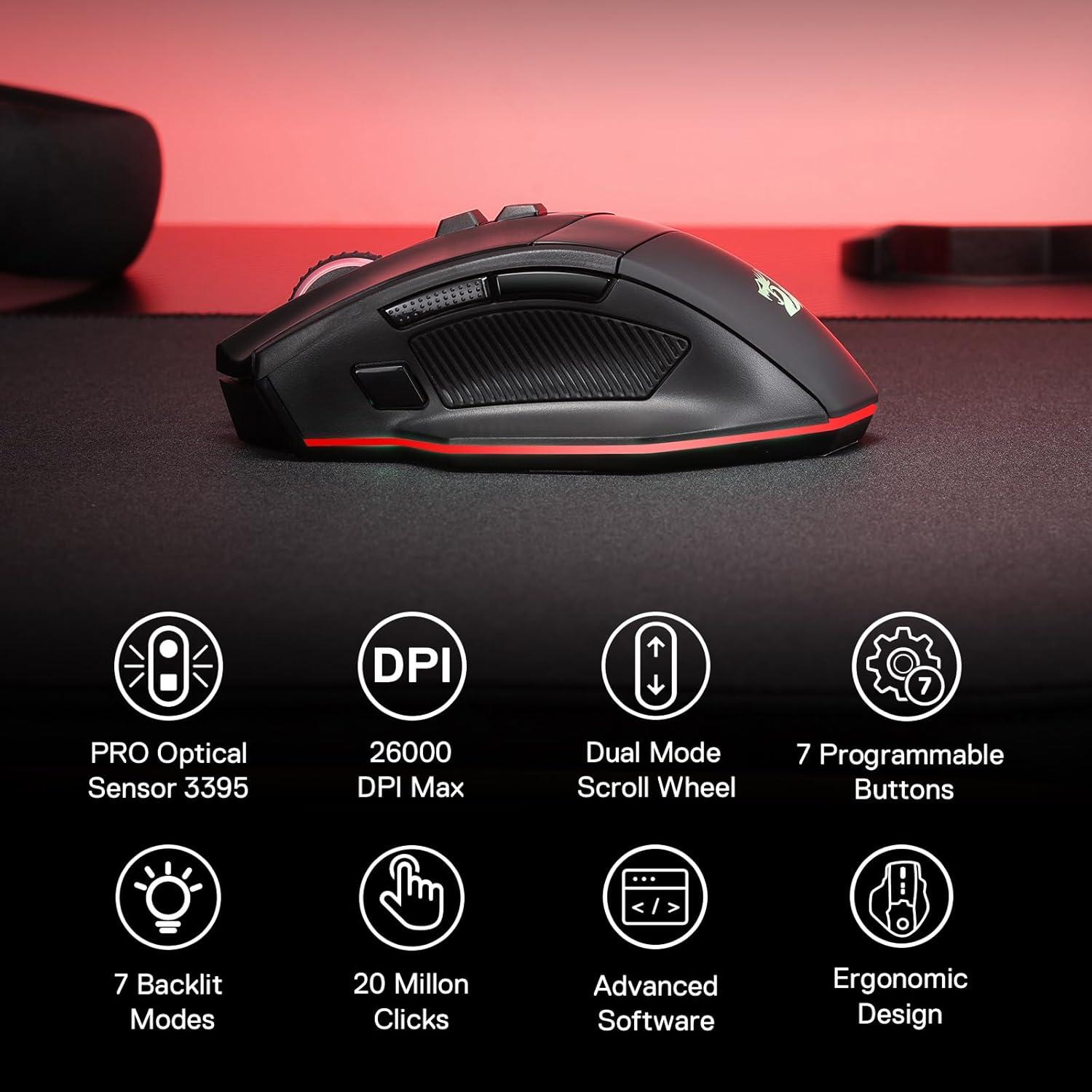 REDRAGON M813 -RGB MOUSE WERID GAMING MOUSE