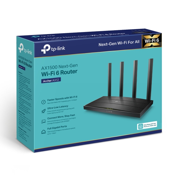 ROUTER TP-LINK AX 1500 ARCHER AX12