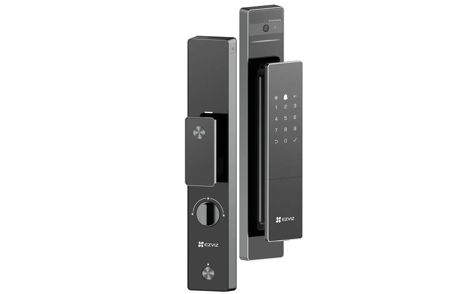 قفل باب ذكي ببصمة الوجه EZVIZ DL50FVS Dual-Lens 3D