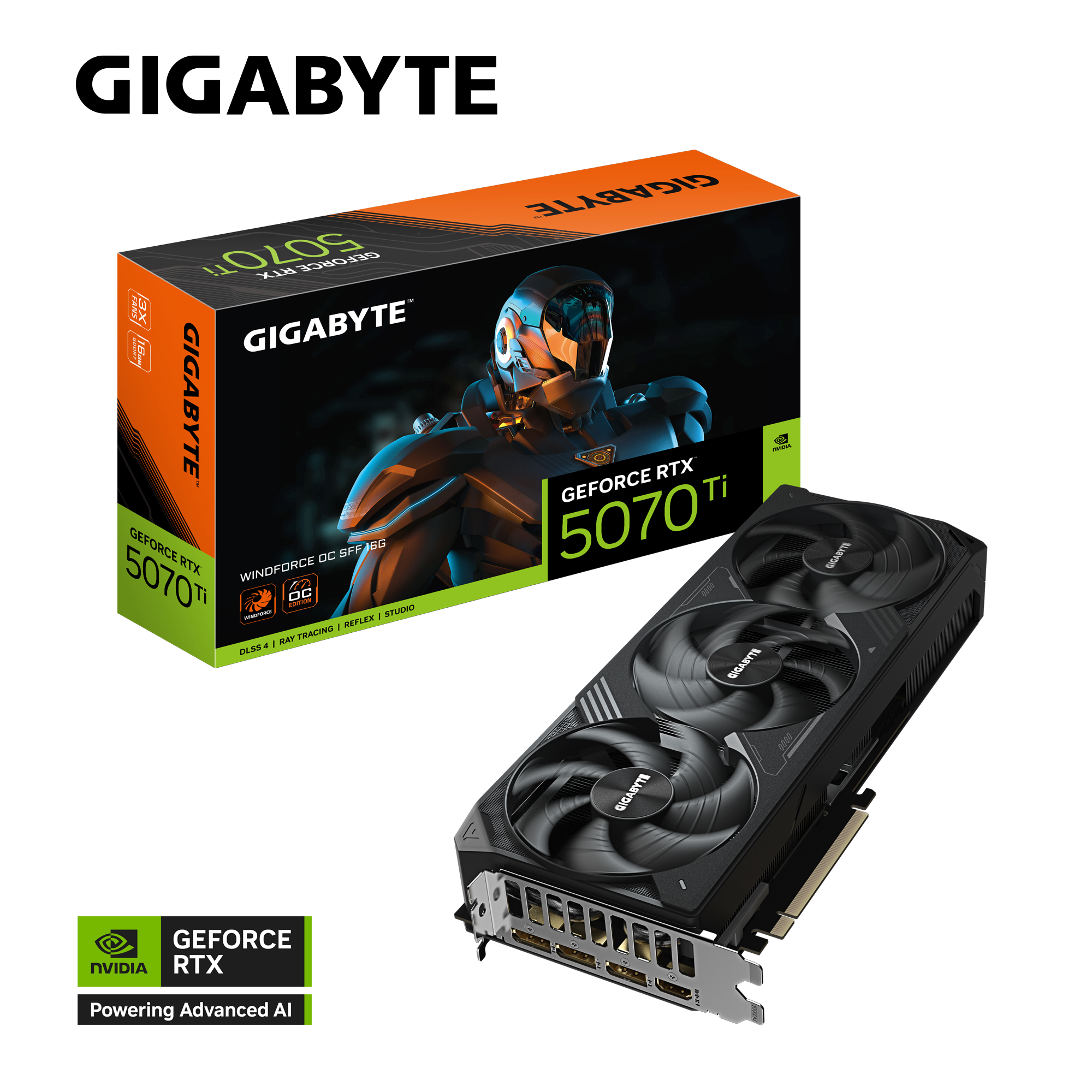GeForce RTX™ 5070 Ti WINDFORCE OC 16G