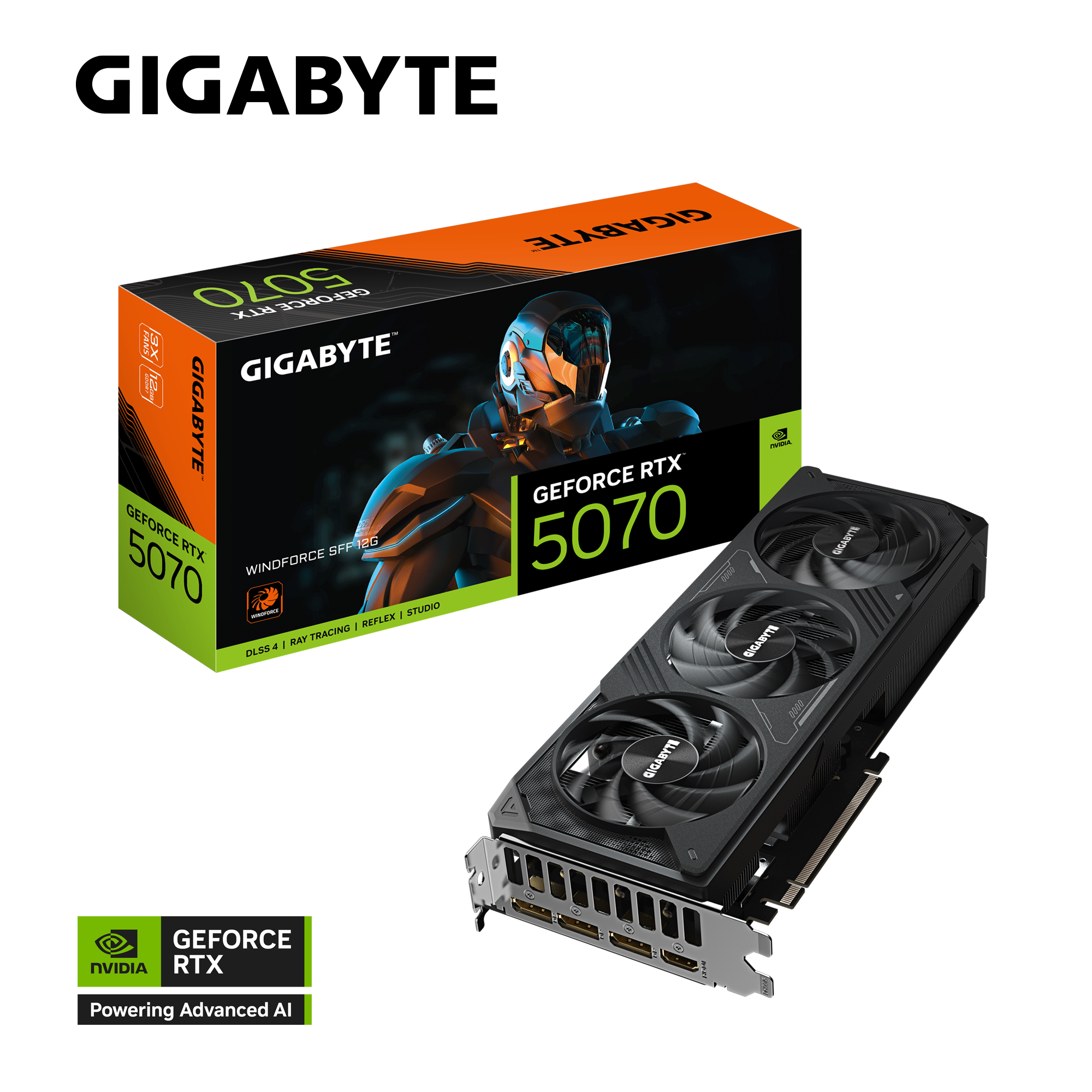 GeForce RTX™ 5070 WINDFORCE SFF 12G gigabyte