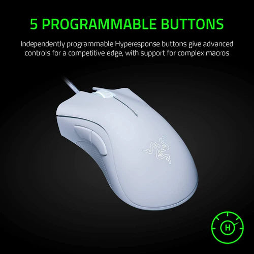 razer mouse deathadder essertial white