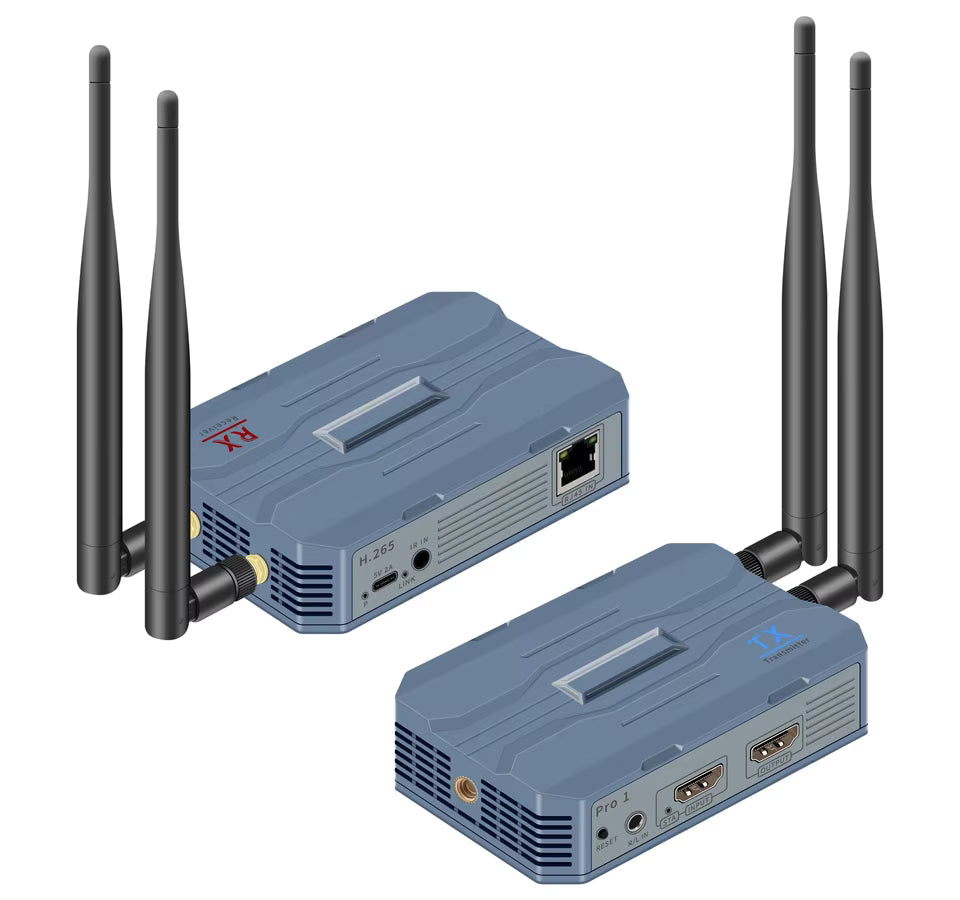 250m 4K Wireless HDMI Extender Video Transmitter Receiver Network Cable Extender