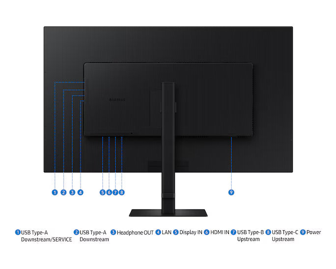Samsung LS37D800UAMXUE – شاشة ViewFinity UHD 4K IPS 37 بوصة USB-C