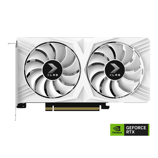 GPU PNY GeForce RTX 4060 8GB OC VERTO DF White Edition