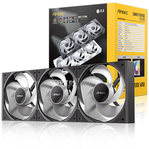 Antec Connect 120R ARGB PWM Fan 3 Pack