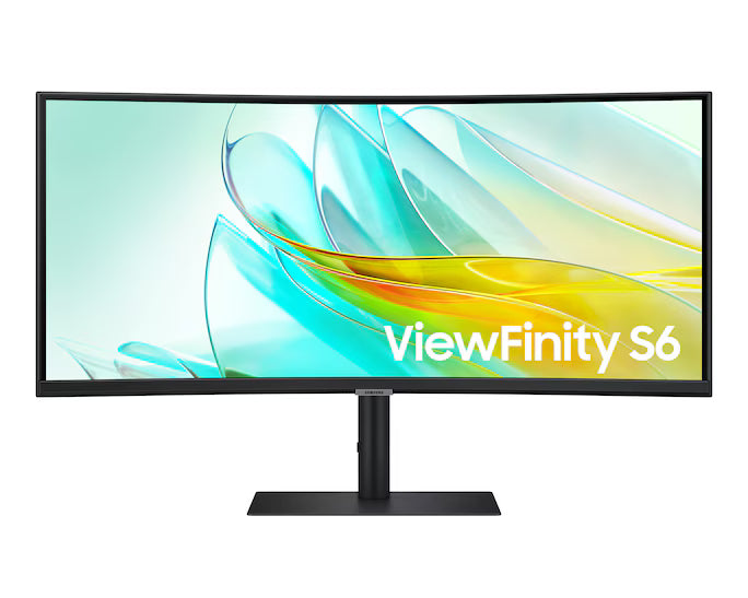 Samsung LS34C654UAMXUE – شاشة ViewFinity S6 Curved 34 بوصة USB-C